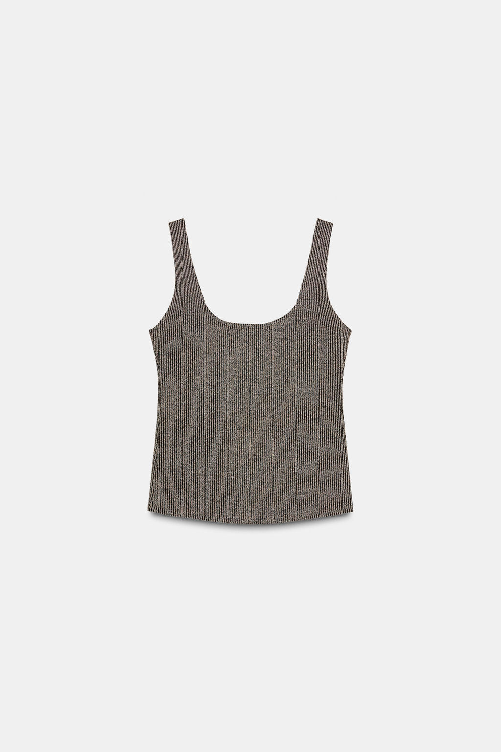 METALLIC THREAD STRAPPY TOP - Zara фото 7