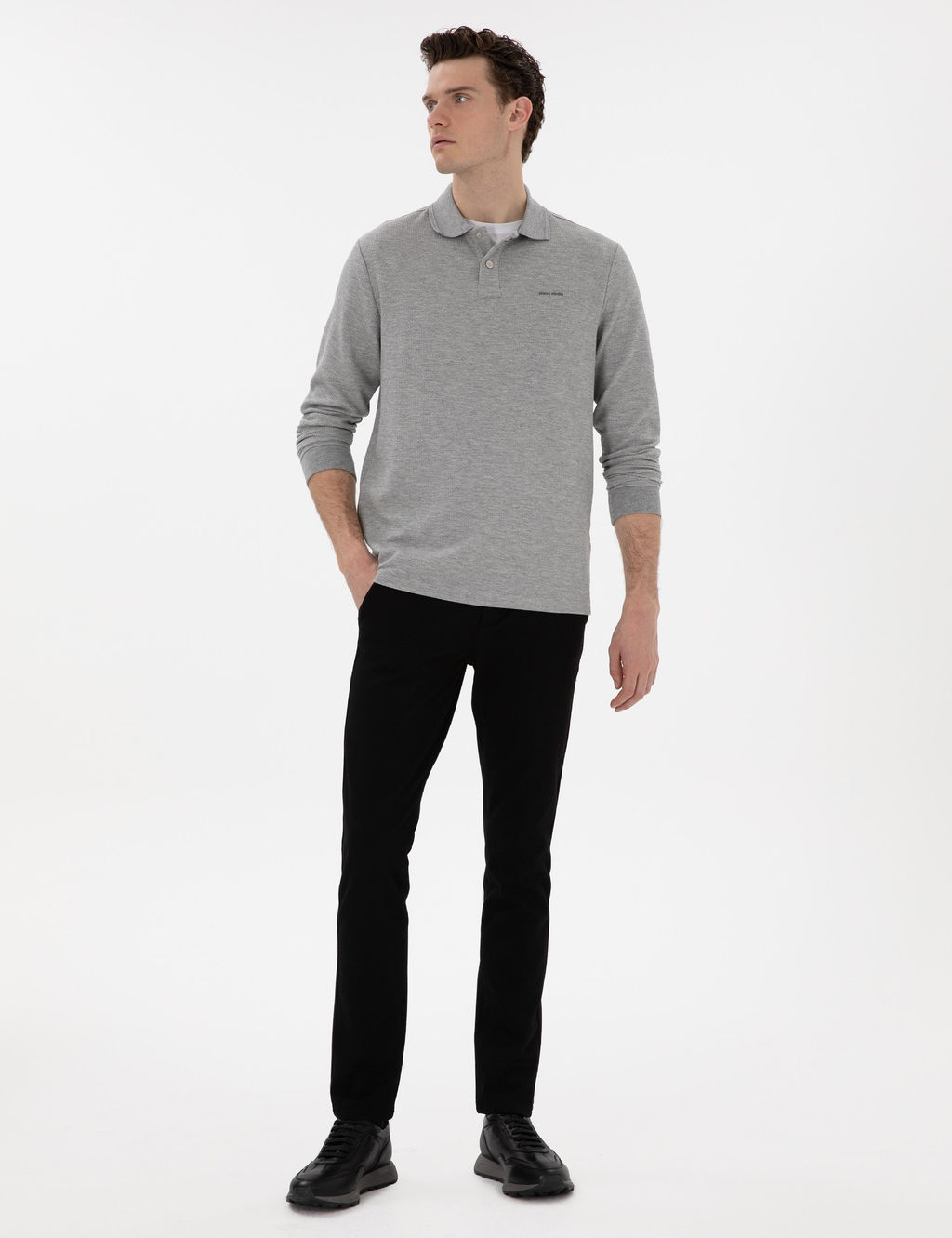 Siyah Slim Fit Kanvas Pantolon - Pierre cardin фото 3