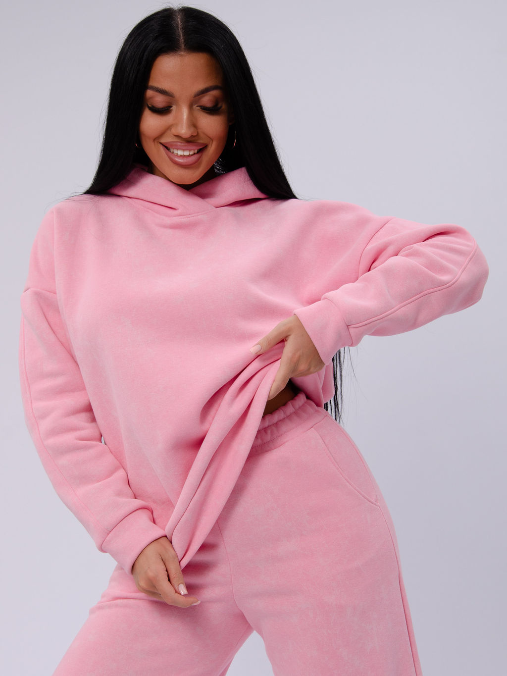 Костюм "Винтаж" розовый, футер начес