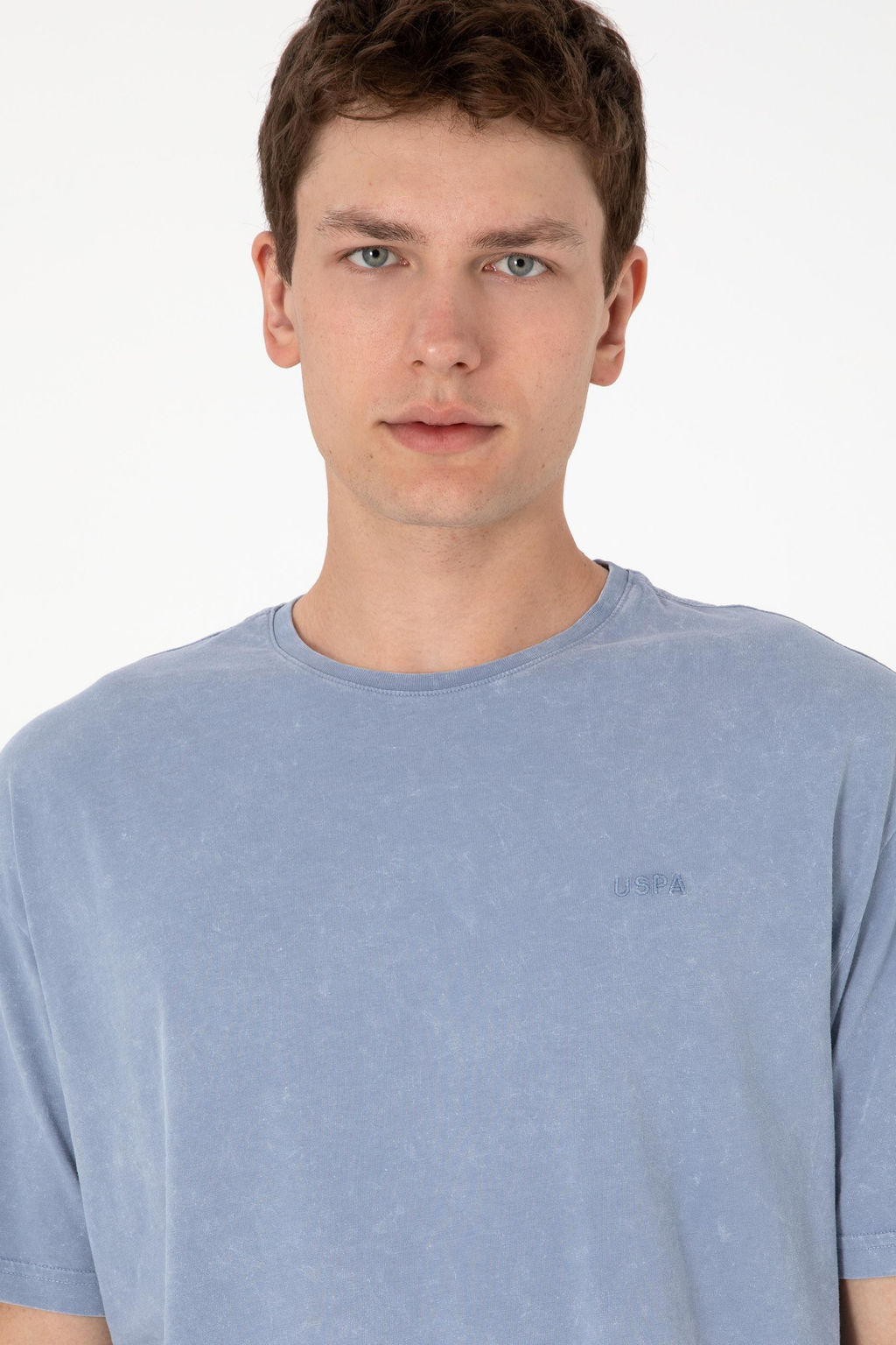 Erkek Comfort Fit Bisiklet Yaka Mavi Y_kamal_ Ti__rt Sepette S_rpriz _ndirim - U.s. polo assn фото 2