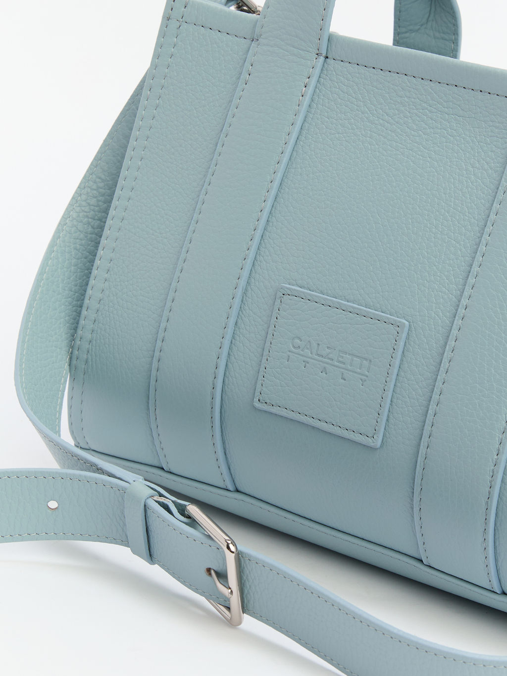 Женский тоут CALZETTI CLER MINI Артикул 3954211, серо-голубой  фото 4
