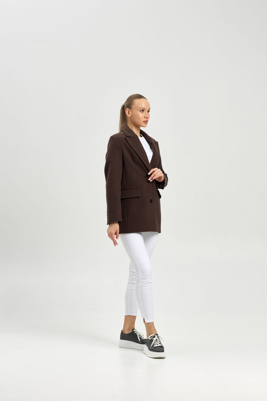 Пальто женское демисезонное 27100 черный - Kankan фото 19