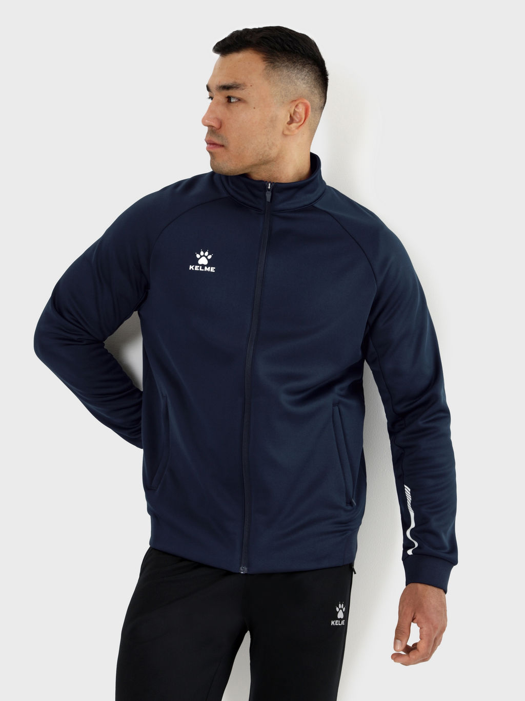 Олимпийка KELME Knitted Jacket (plus Fleece) Dark Blue