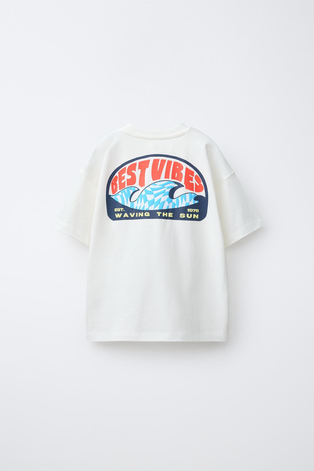 CAMISETA ESTAMPADO BEST VIBES / Blanco