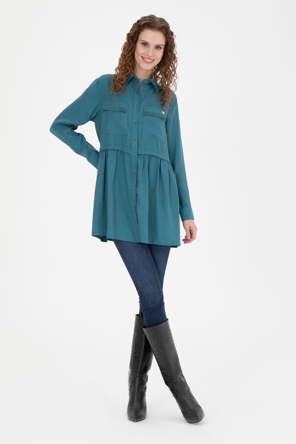 Женская рубашка Petrol с длинным рукавом - U.s. polo assn фото 11