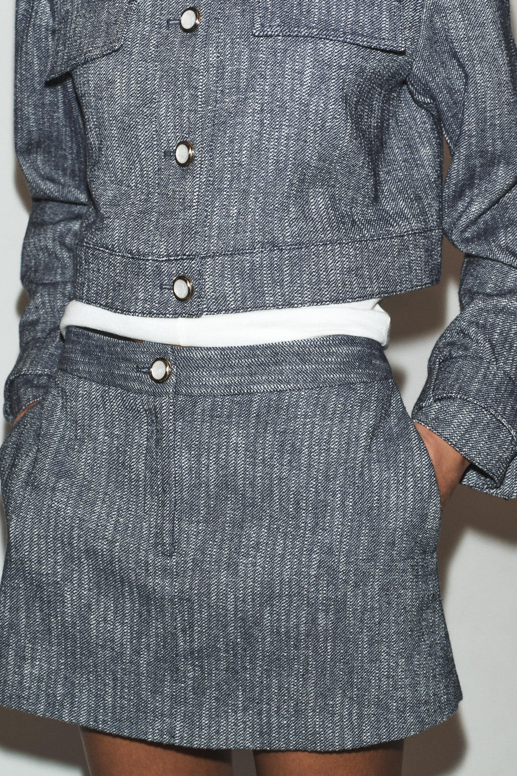 TEXTURED SKORT - Zara фото 10