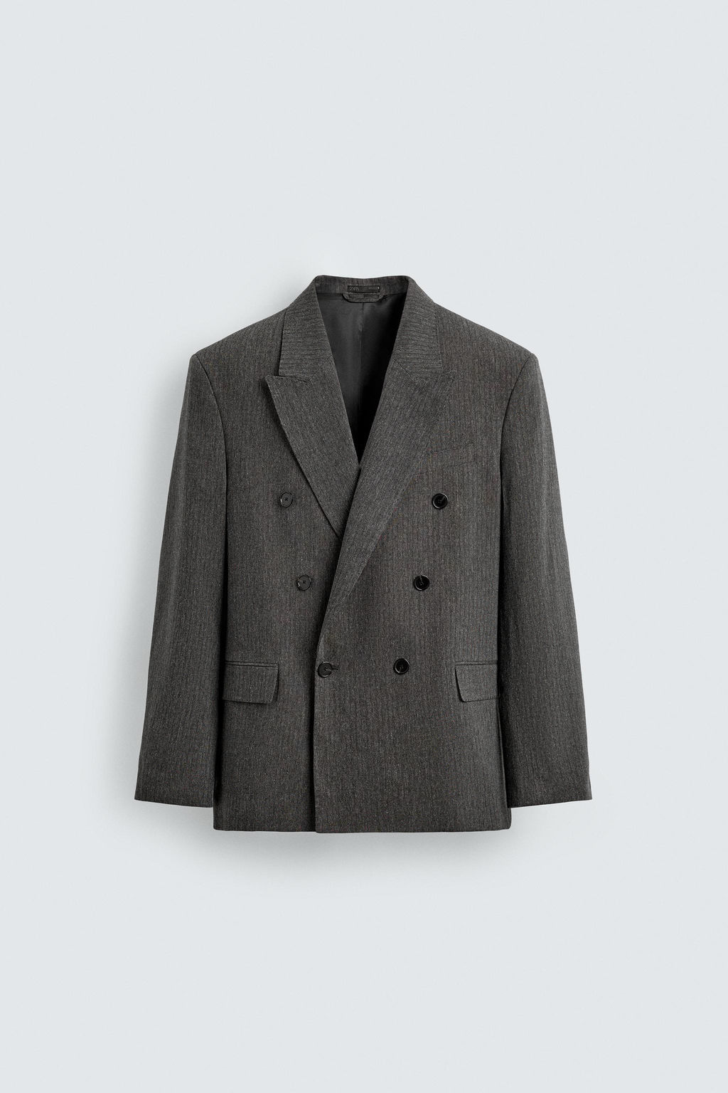 BLAZER CRUZADA TRAJE  RAYA DIPLOM?TICA / Gris - Zara фото 8