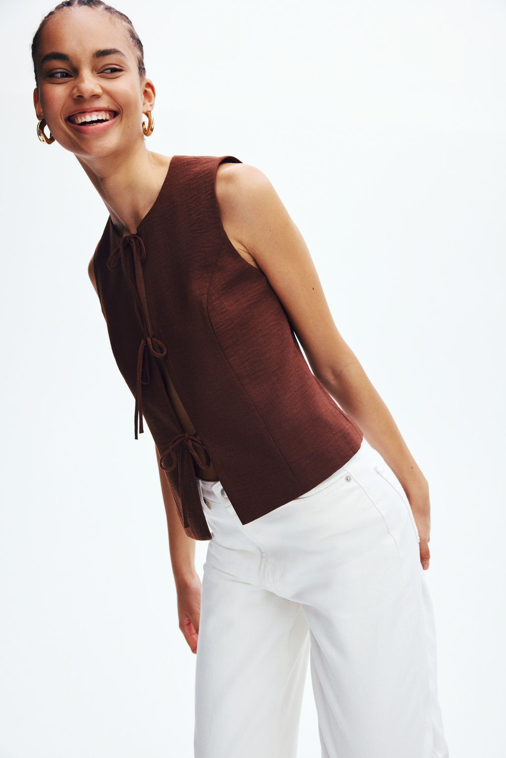 Chaleco con lazadas - H&m фото 3