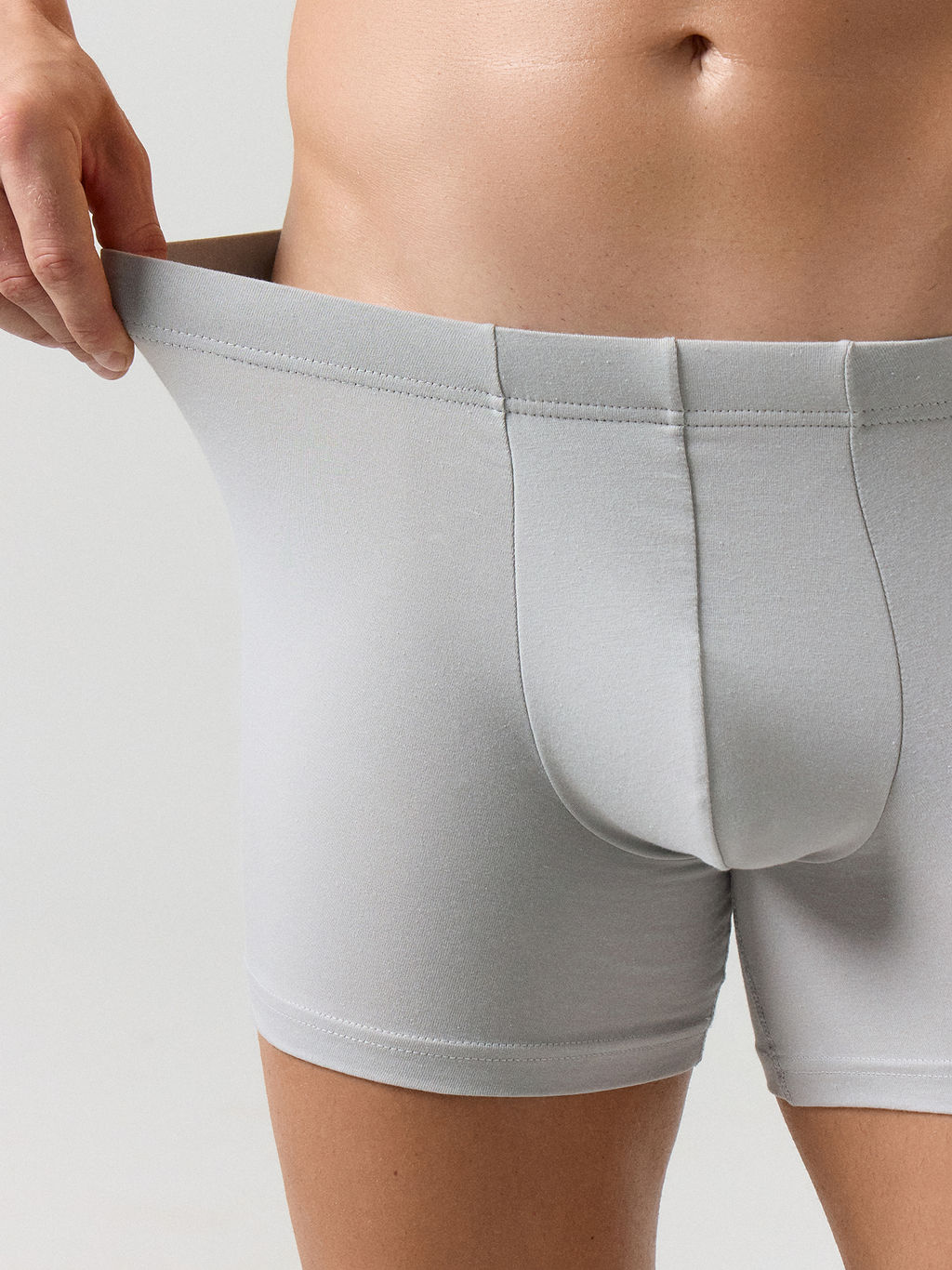 Цена за 2 штуки! Трусы боксеры мужские серые - Mark formelle фото 3