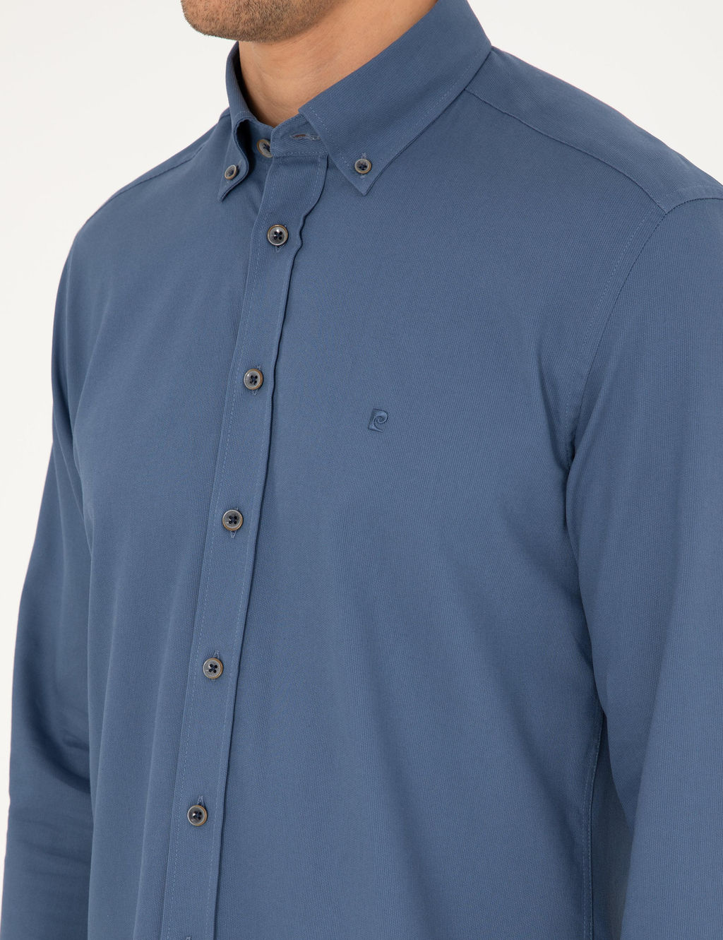 _ndigo Regular Fit Uzun Kollu G_mlek - Pierre cardin фото 7