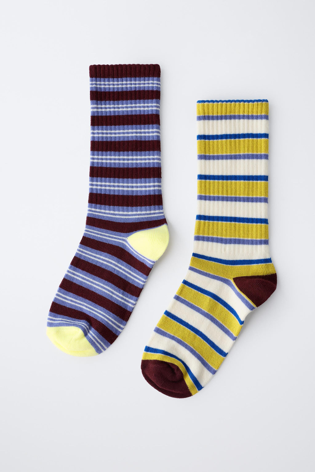 2-PACK OF STRIPED LONG SOCKS - Zara фото 4
