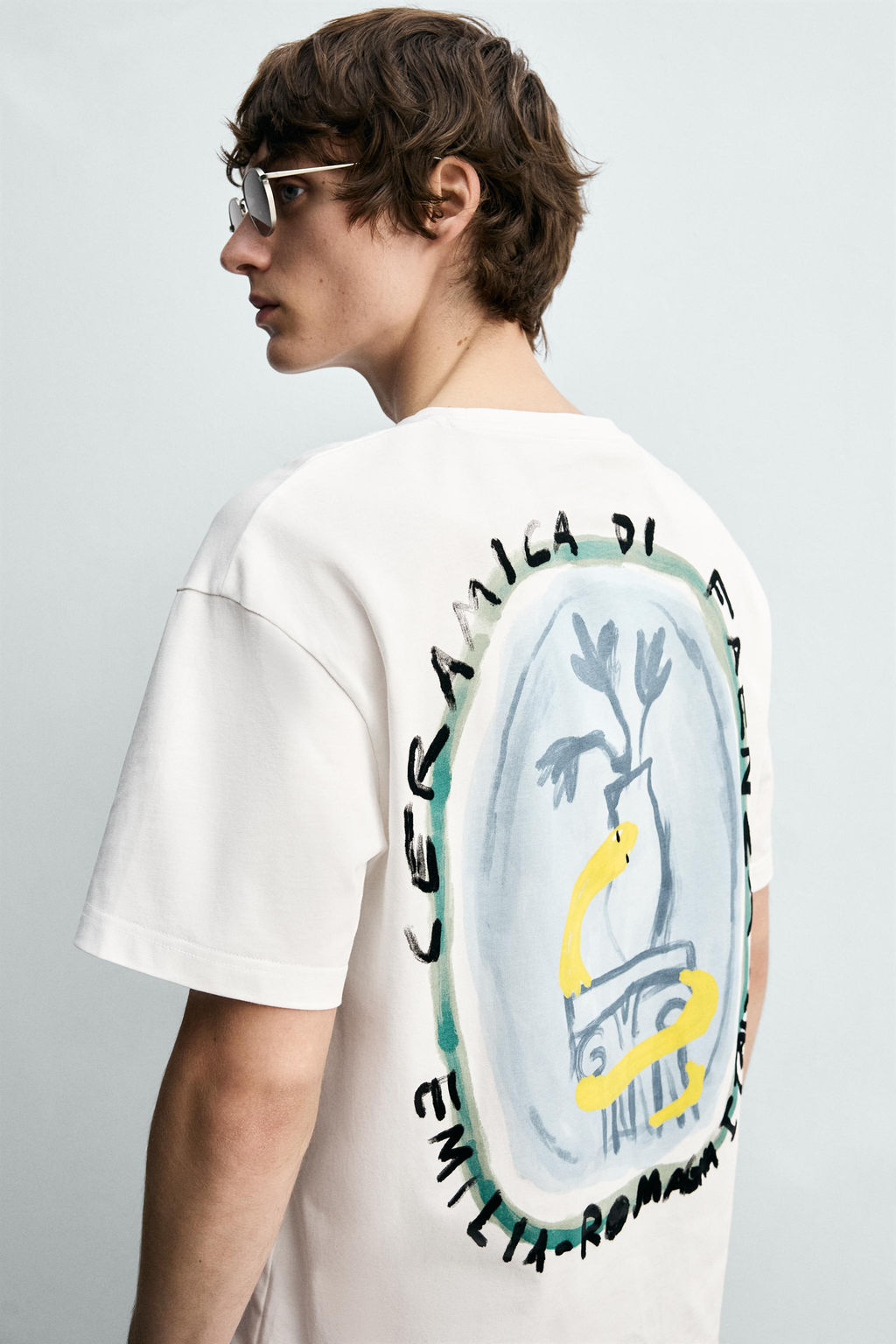 CAMISETA ESTAMPADOS CER?MICA / Blanco - Zara фото 5