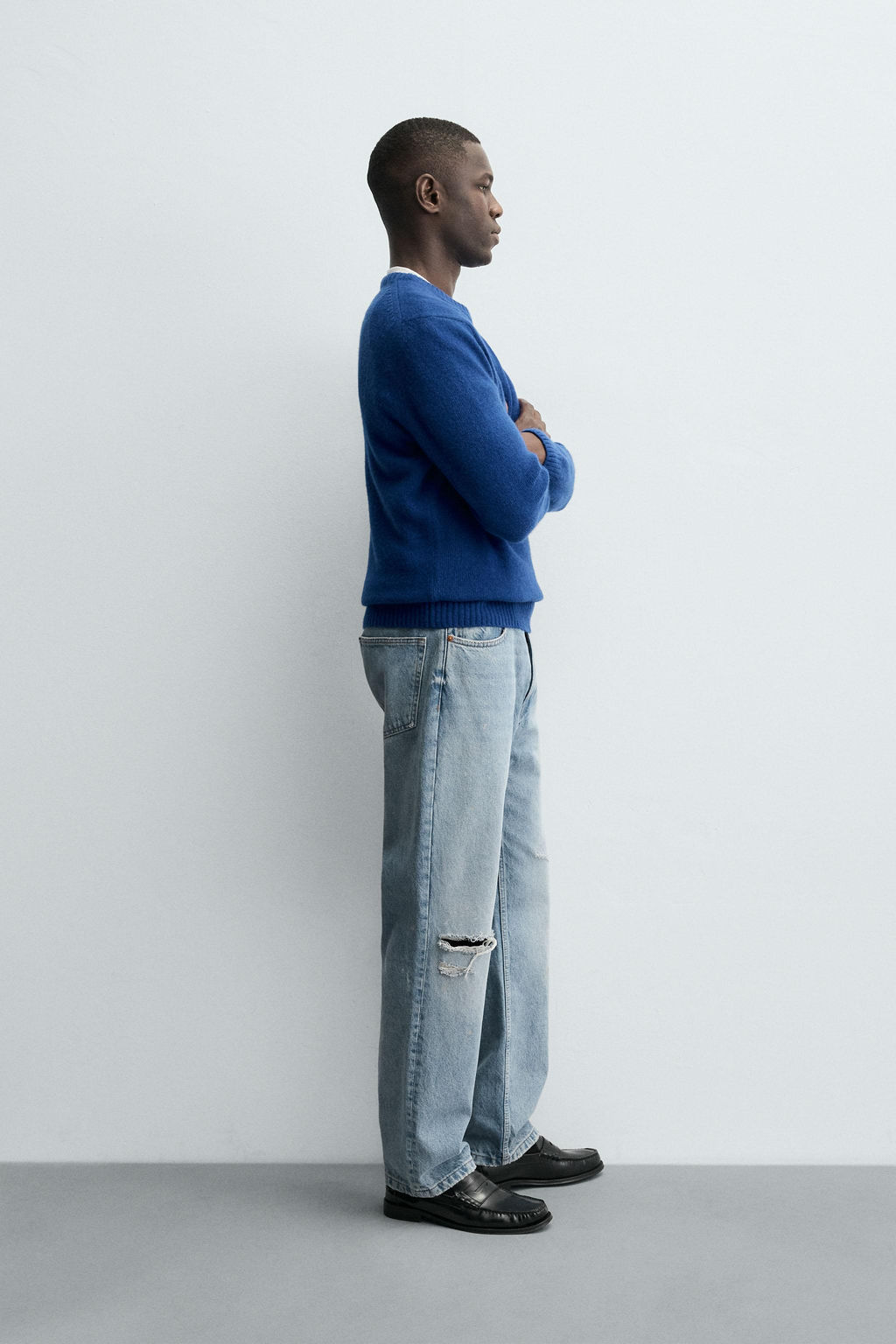 REGULAR FIT WOOL BLEND JUMPER - Zara фото 4