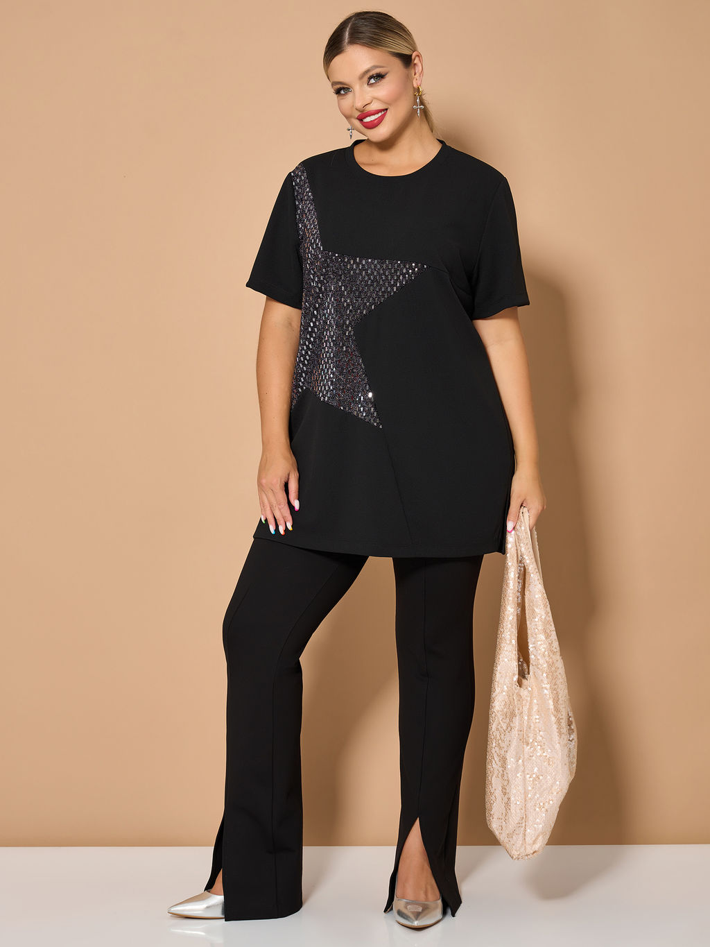 Туника 0280-1 чёрный - Dora фото 15