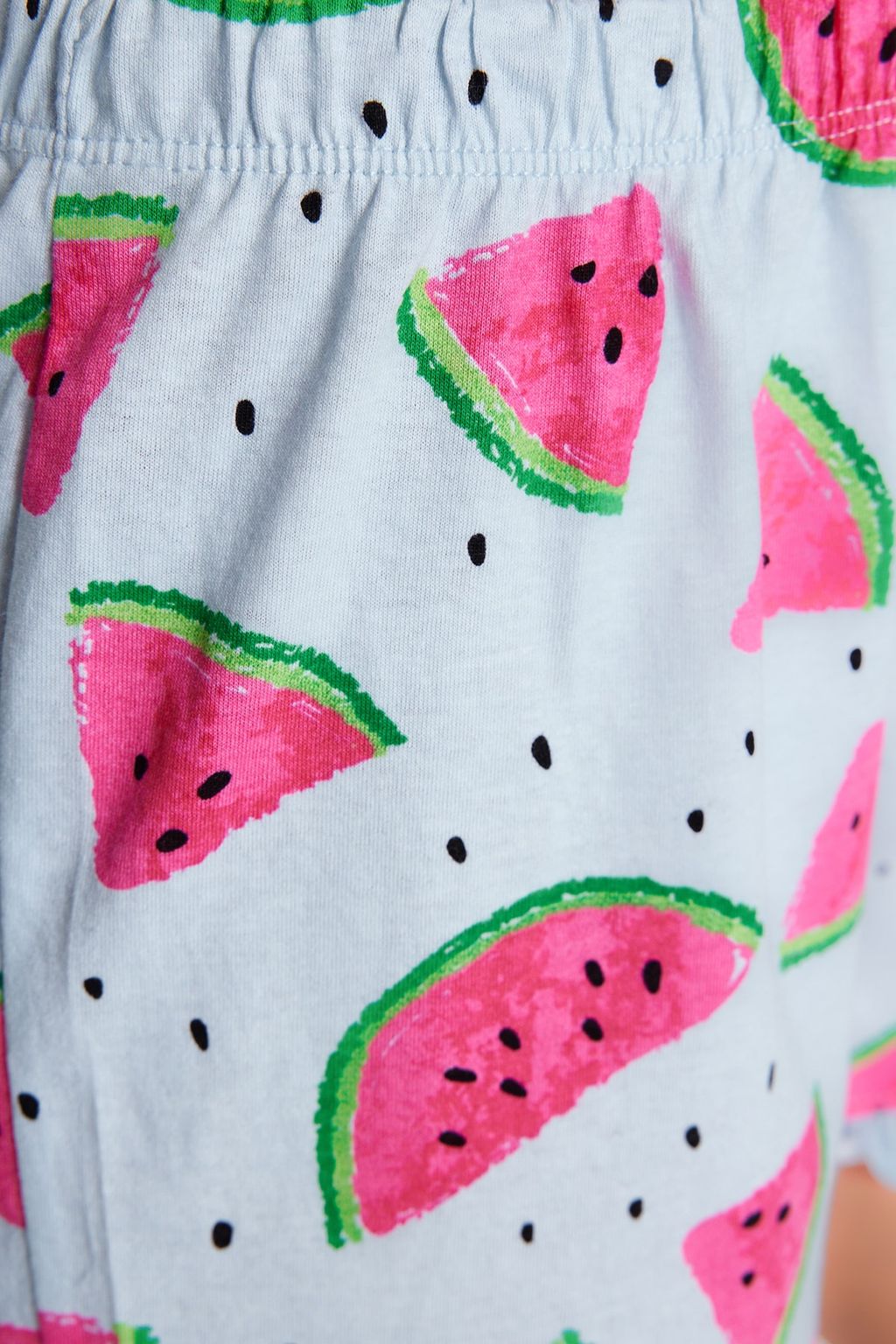Trendyolmilla Pembe %100 Pamuklu Karpuz Desenli F?rf?rl? Sortlu Orme Pijama Tak?m? THMSS21PT0670 фото 9