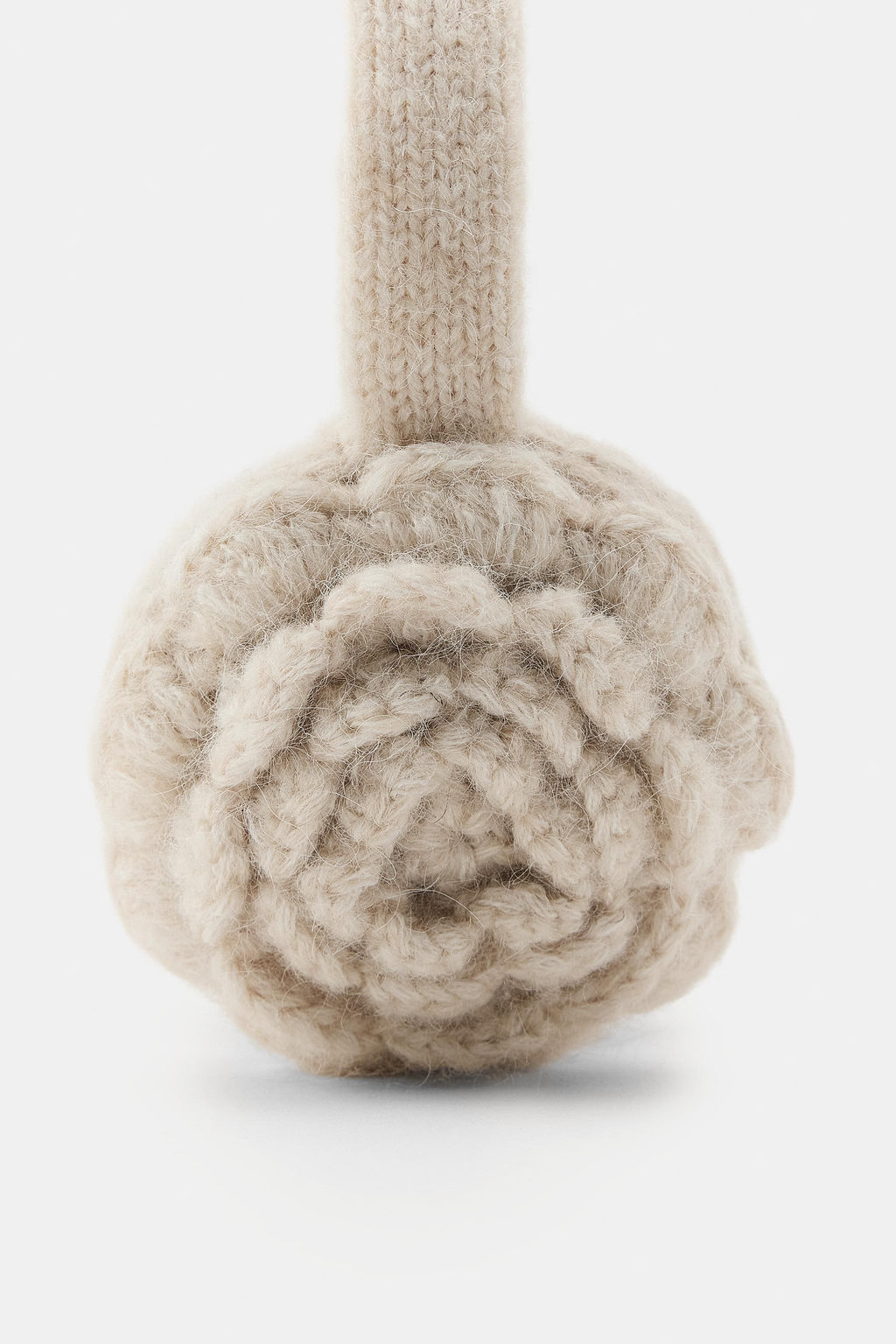 FLORAL CROCHET KNIT EAR MUFFS