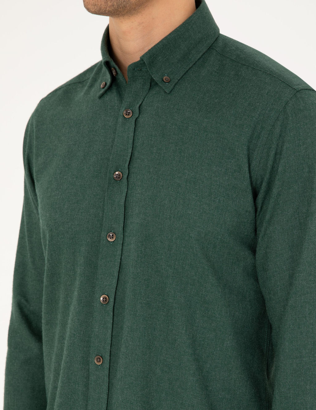 Ye_il Regular Fit Uzun Kollu G_mlek - Pierre cardin фото 7