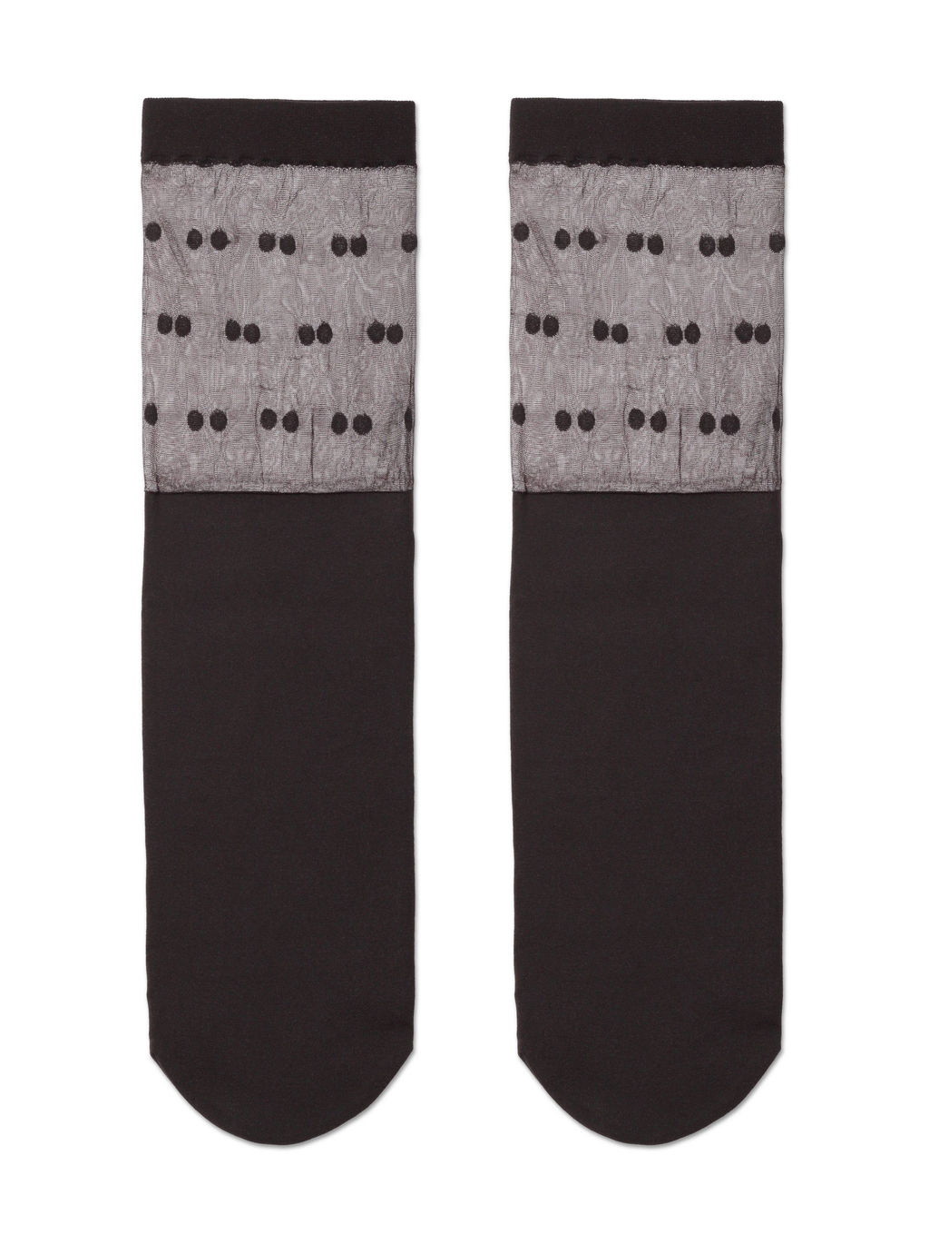 CONTE Удлиненные носки с прозрачным верхом в горошек FANTASY bianco  19С-29СП - Conte elegant фото 9