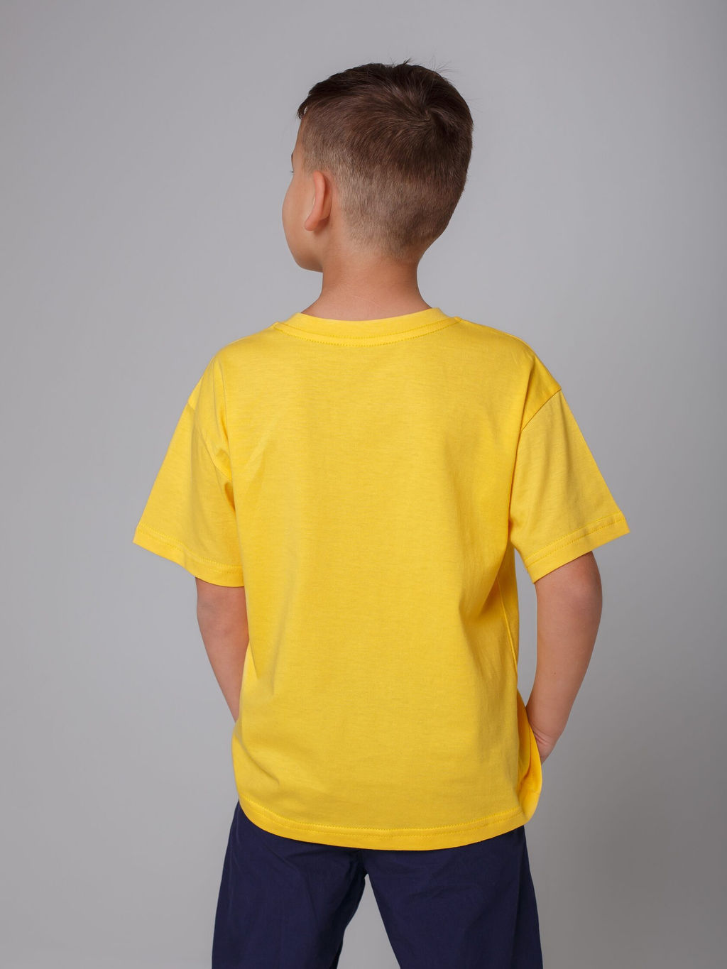 Набор детских Футболок базовая-2шт, цвет Желтый, кулирка х/б100% - 5+ фото 2