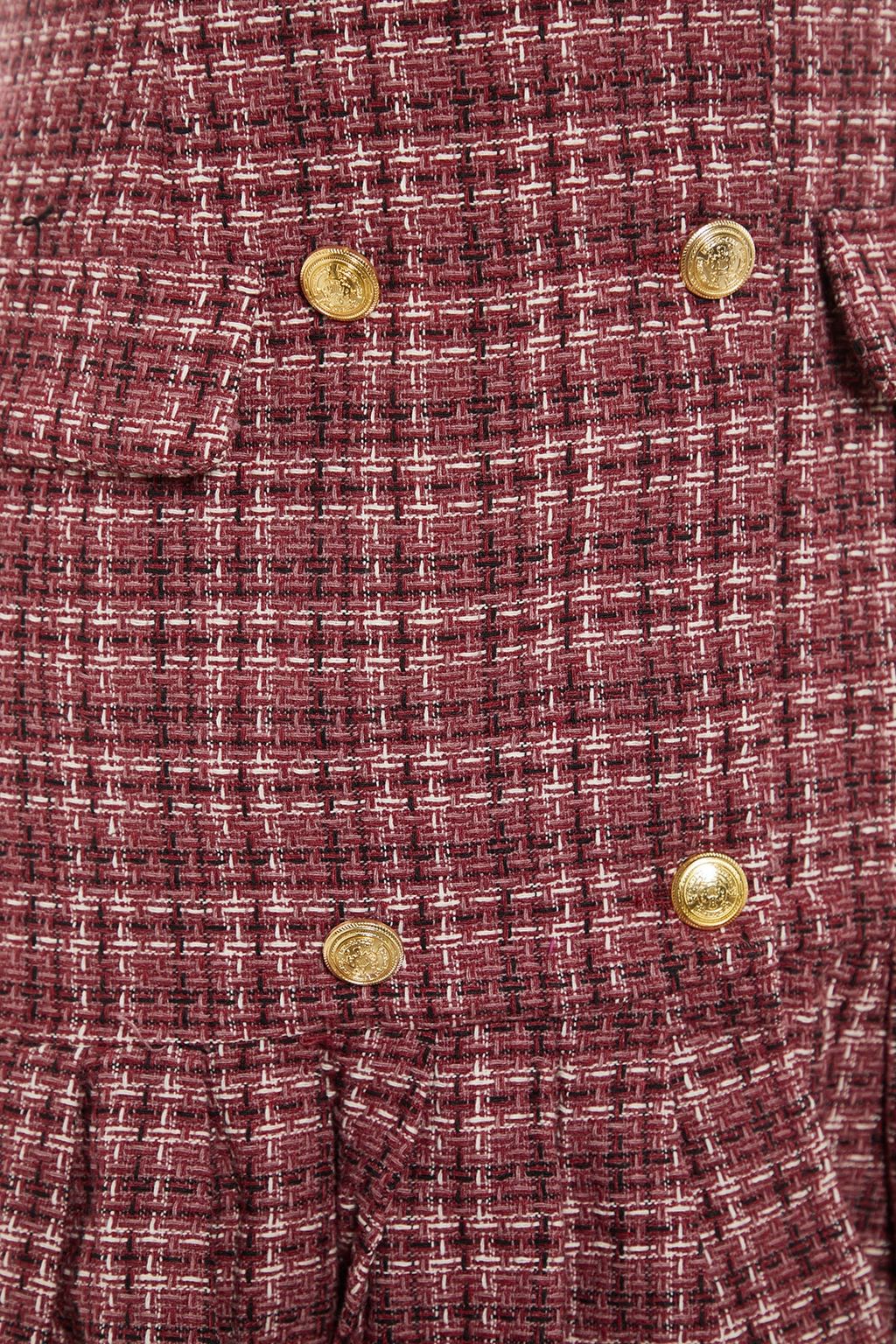 TRENDYOLMILLA Siyah Etegi Volanl? Dugme Detayl? Tuvit Dokuma Elbise TWOAW23EL00870  фото 7