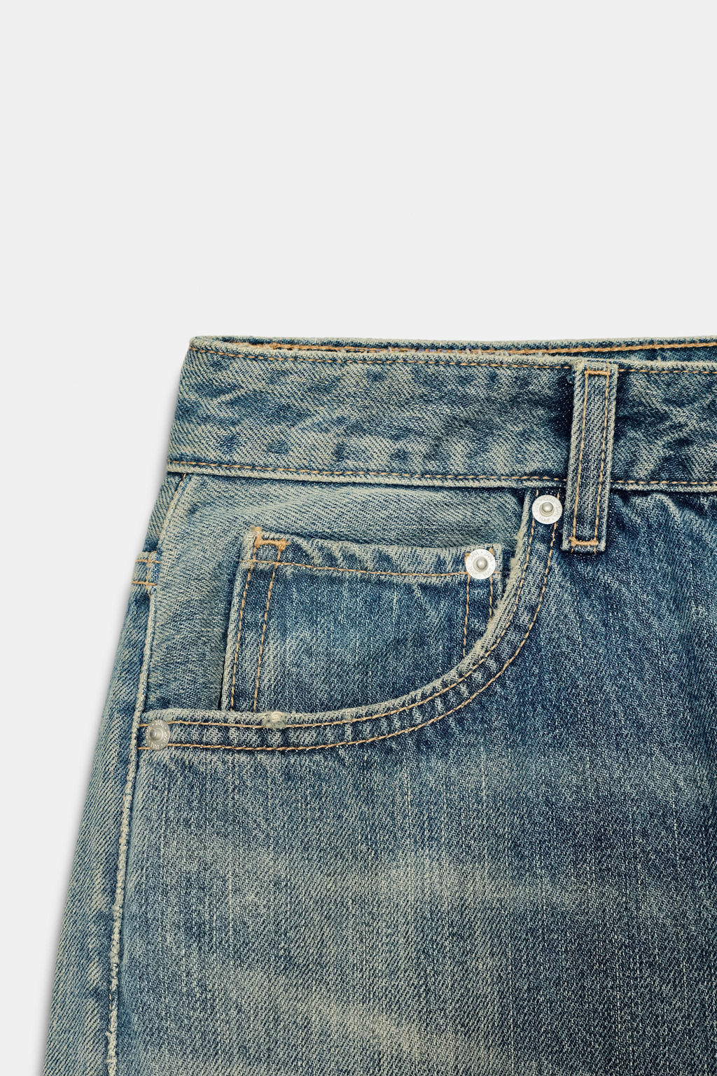 JEANS TRF BAGGY BALLOON TIRO MEDIO / Azul lavado - Zara фото 9