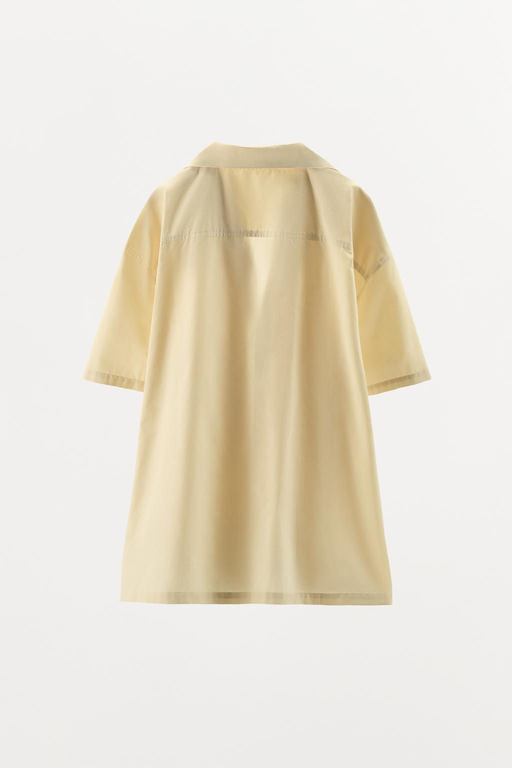 POPLIN SHIRT WITH STITCHING - Zara фото 8