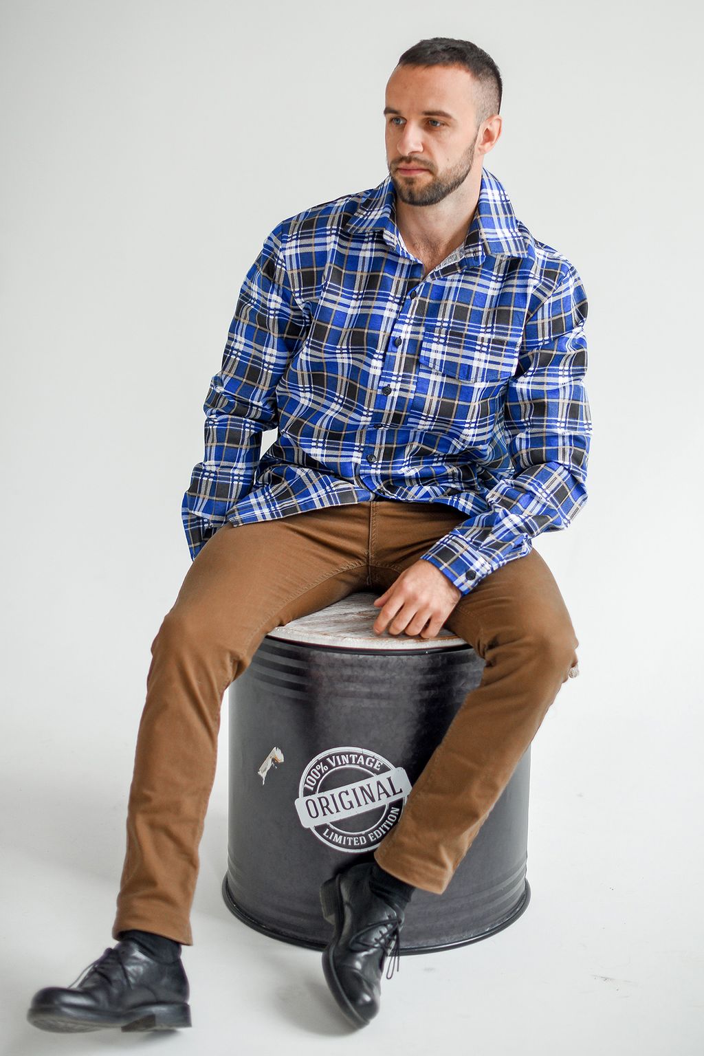 Сорочка верхняя мужская Фланель К - Оптима фото 2