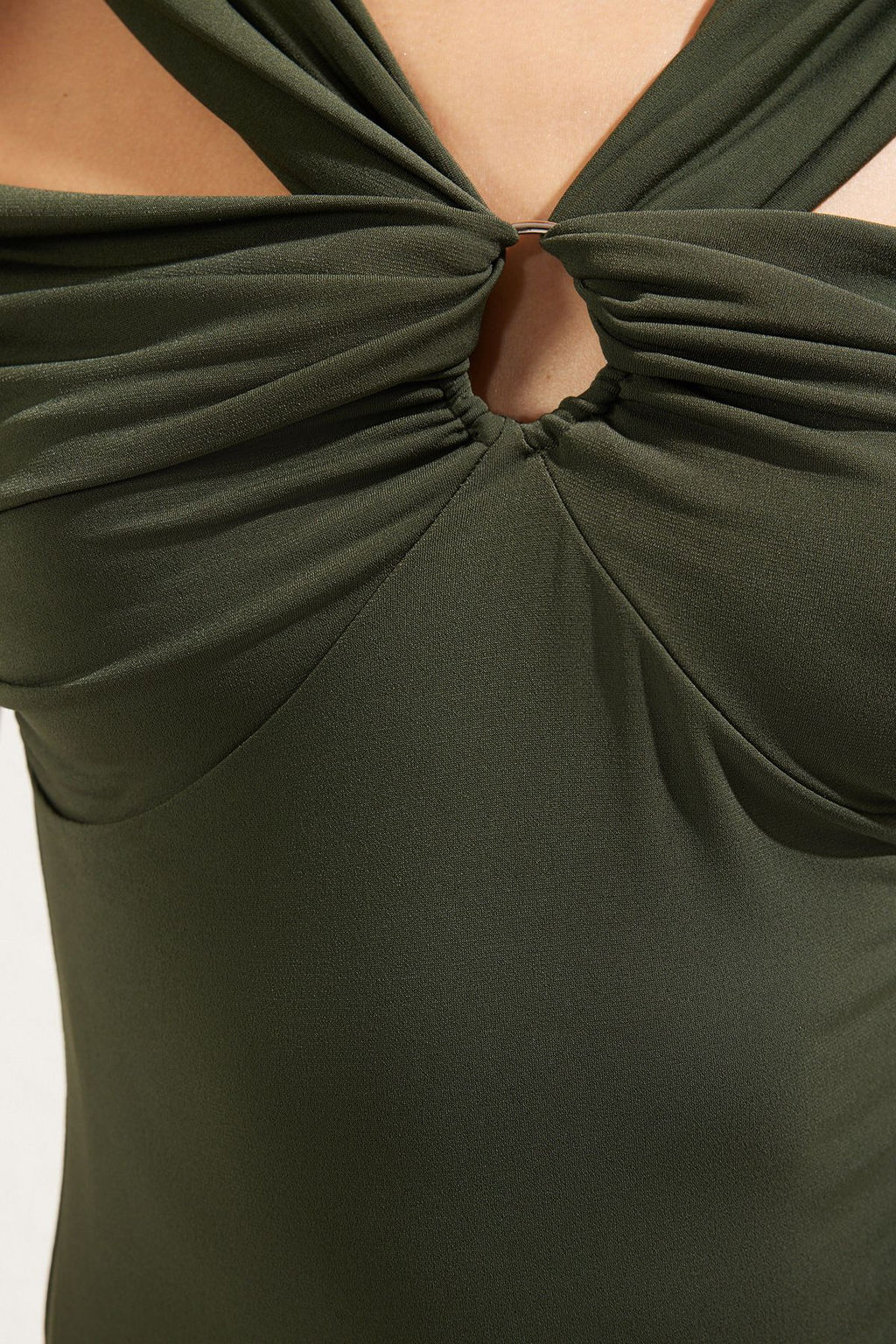 TRENDYOLMILLA Haki Carmen Yaka Aksesuarl? Orme Body TPRSS25BD00004 фото 15