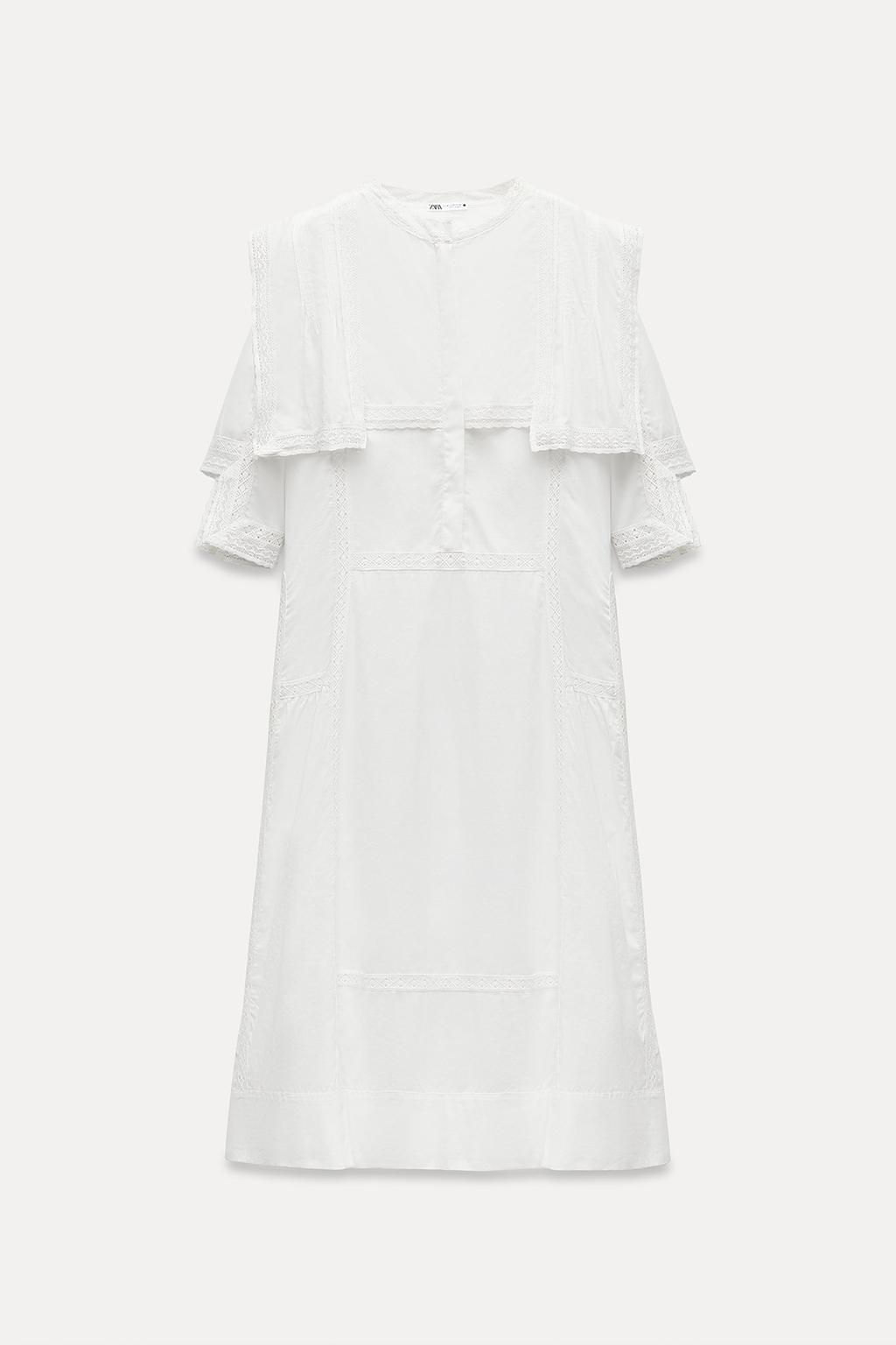 LACE TRIM NIGHTDRESS - Zara фото 5