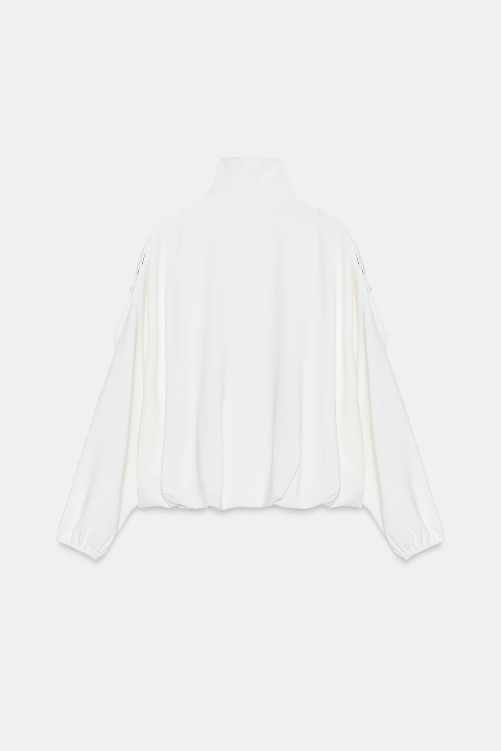 CHAQUETA BOMBER CUELLO SUBIDO / Blanco roto - Zara фото 8