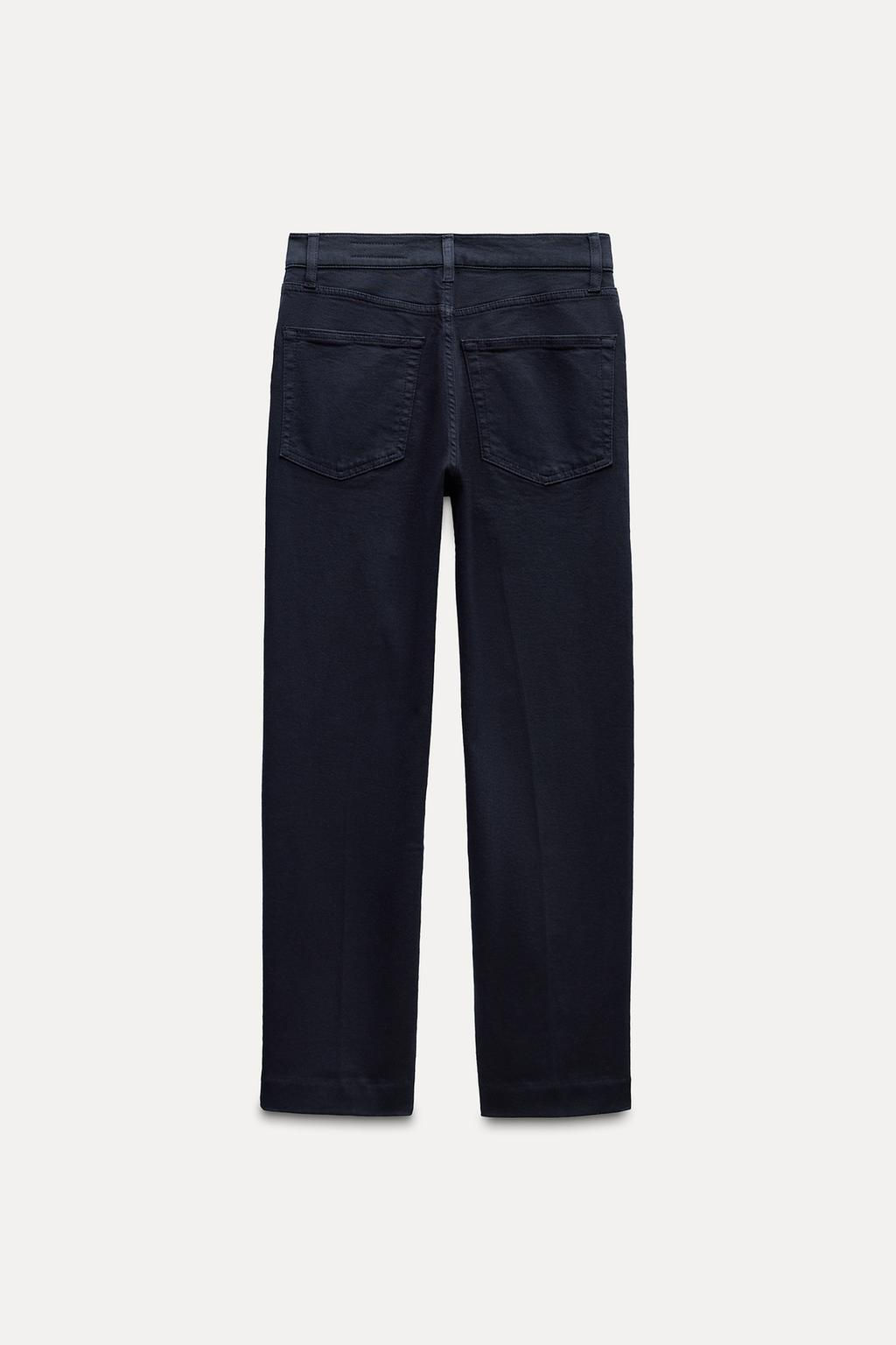 ZW COLLECTION BOOTCUT HIGH-WAIST CROPPED JEANS - Zara фото 8