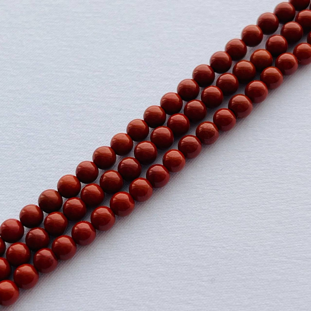 Бусины для украшений из кирпичной Яшмы