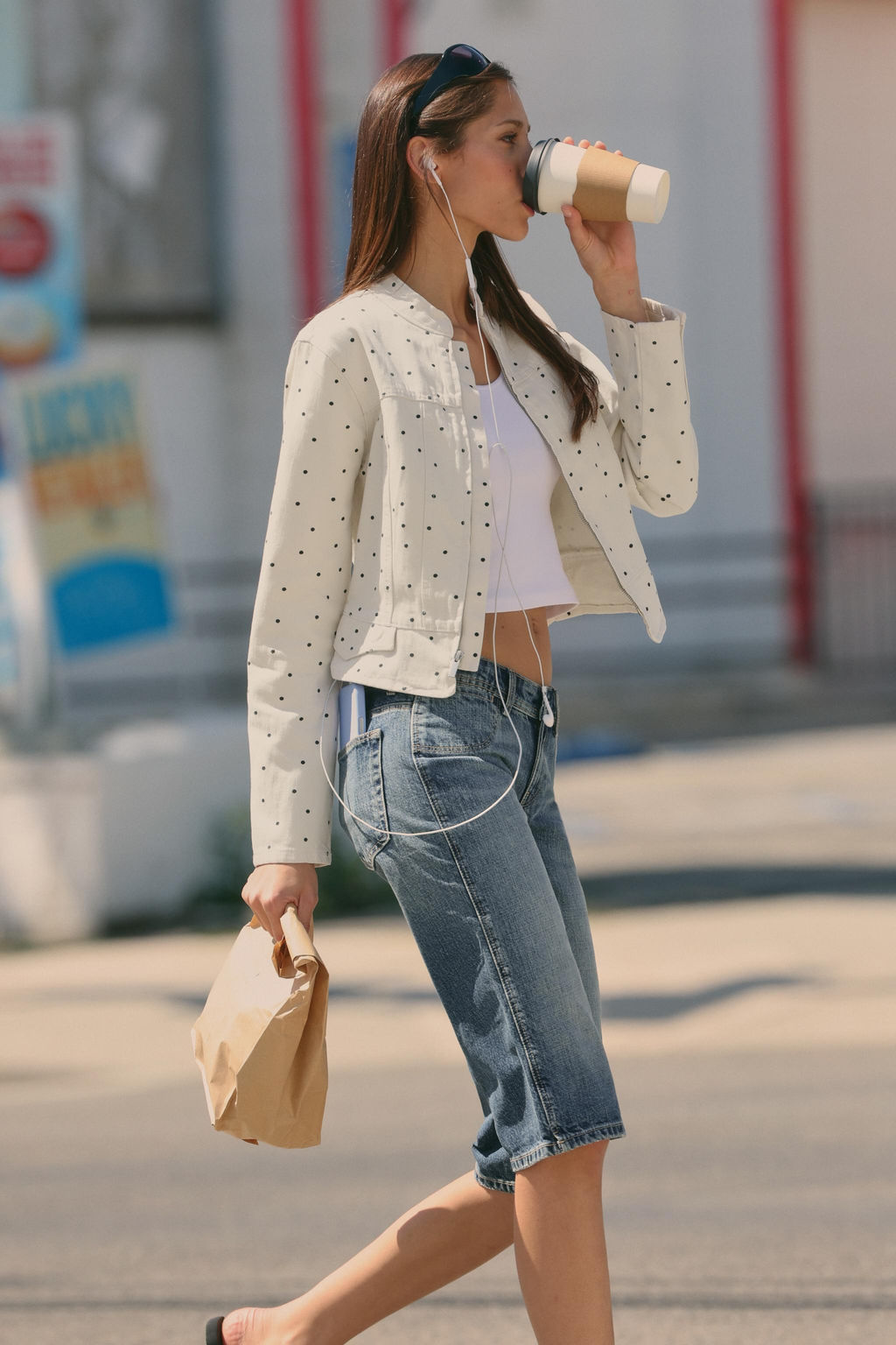 JEANS CAPRI DENIM TRF TIRO MEDIO / Azul - Zara фото 2