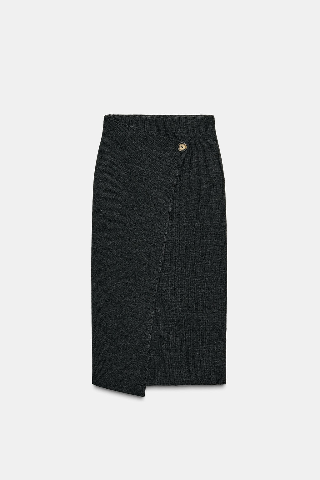 WRAPOVER KNIT MIDI SKIRT - Zara фото 2