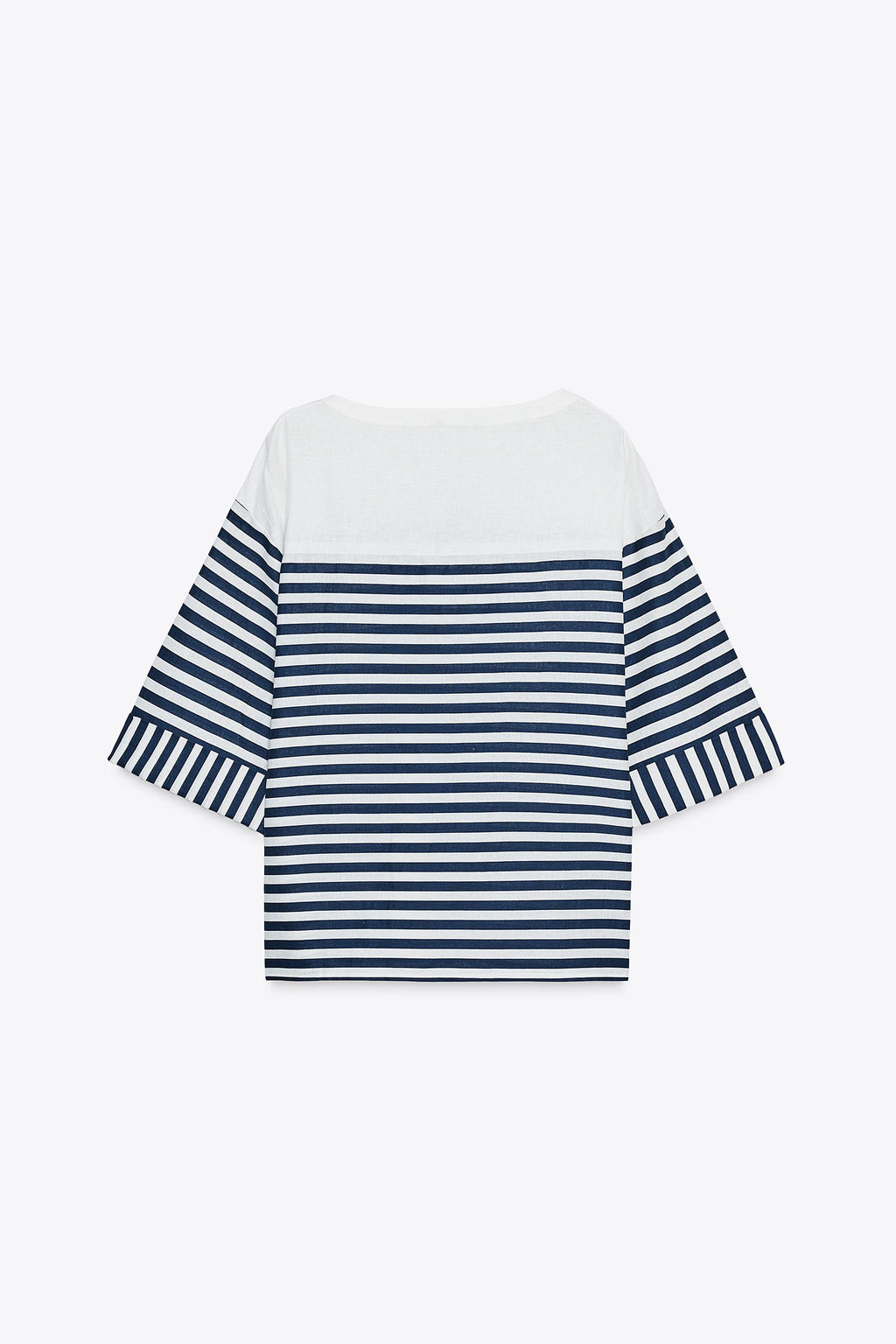 STRIPED LINEN BLEND SHIRT - Zara фото 22