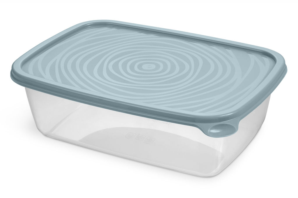 Цена за 2 шт. Контейнер прямоугольный "Романо" 1,6л серо-голубой С852СГОЛ