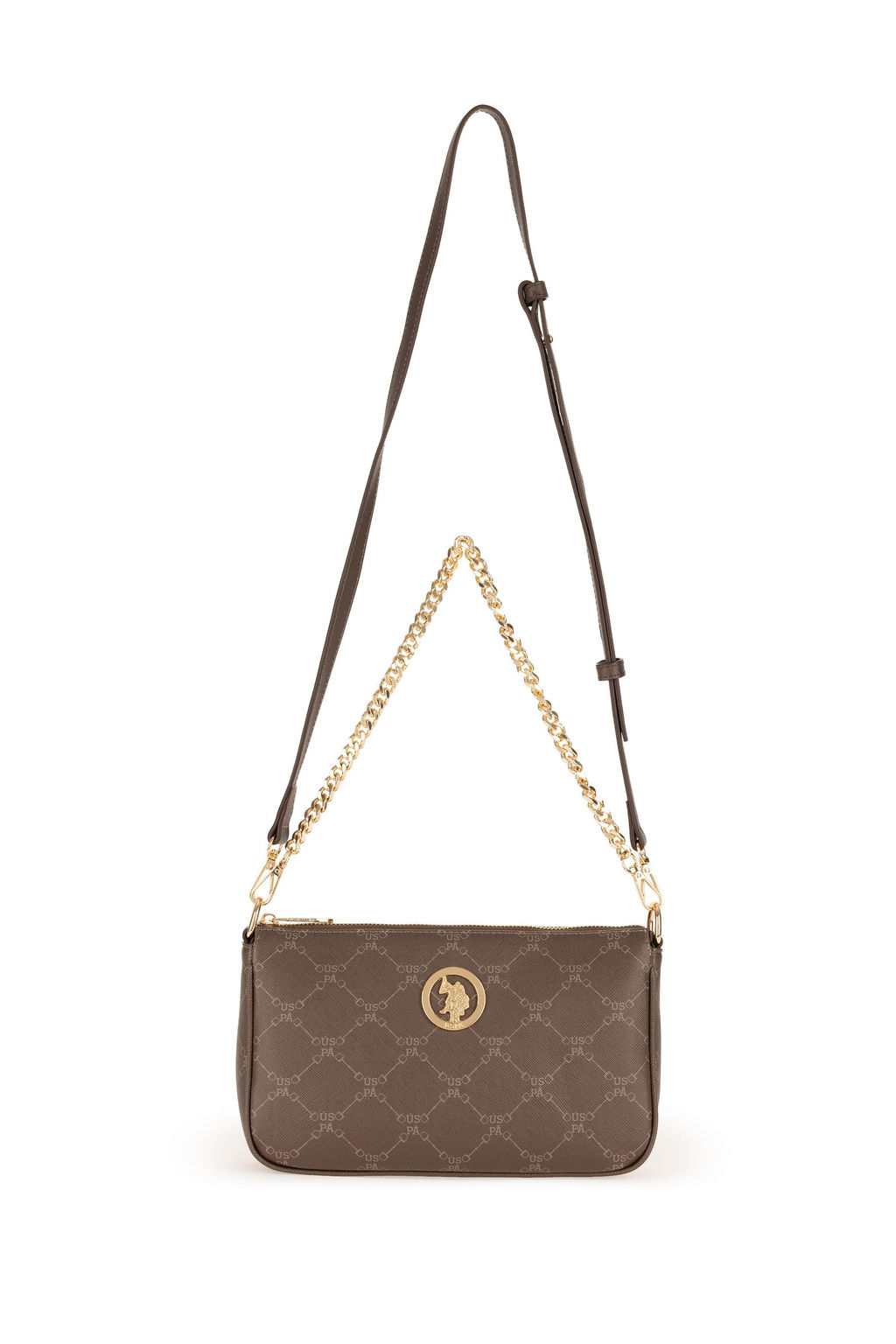 Женская коричневая сумка через плечо Неожиданная скидка в корзине - U.s. polo assn фото 6