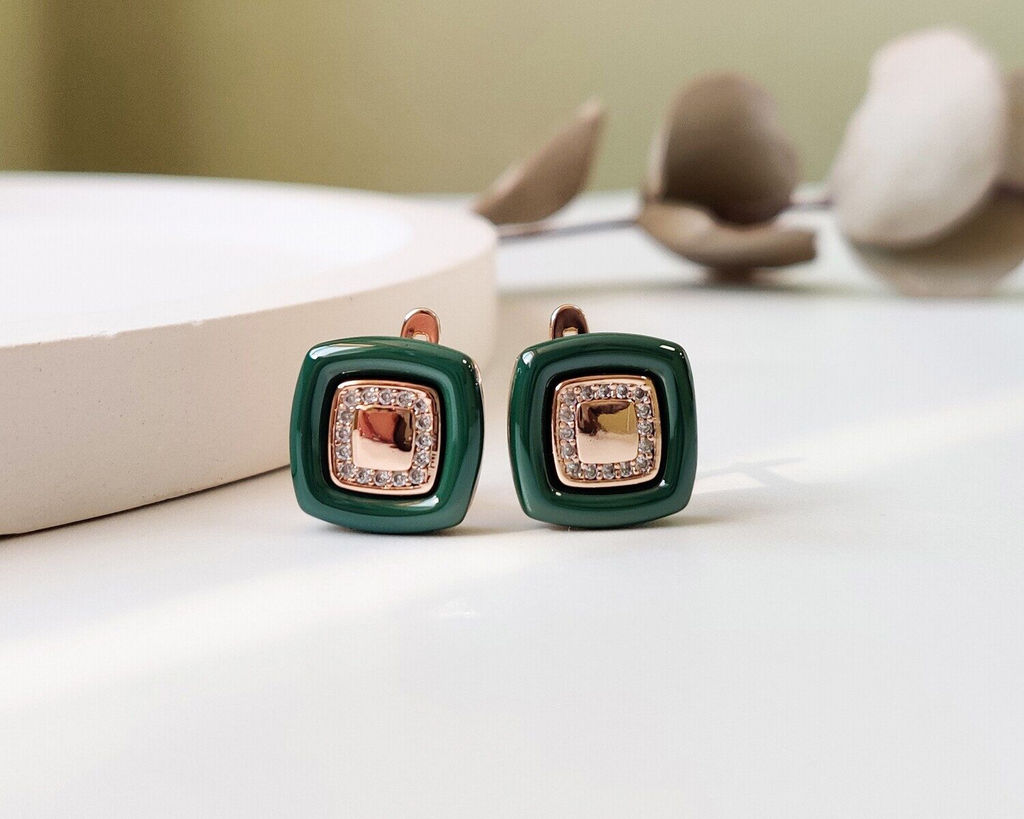 Серьги с керамикой