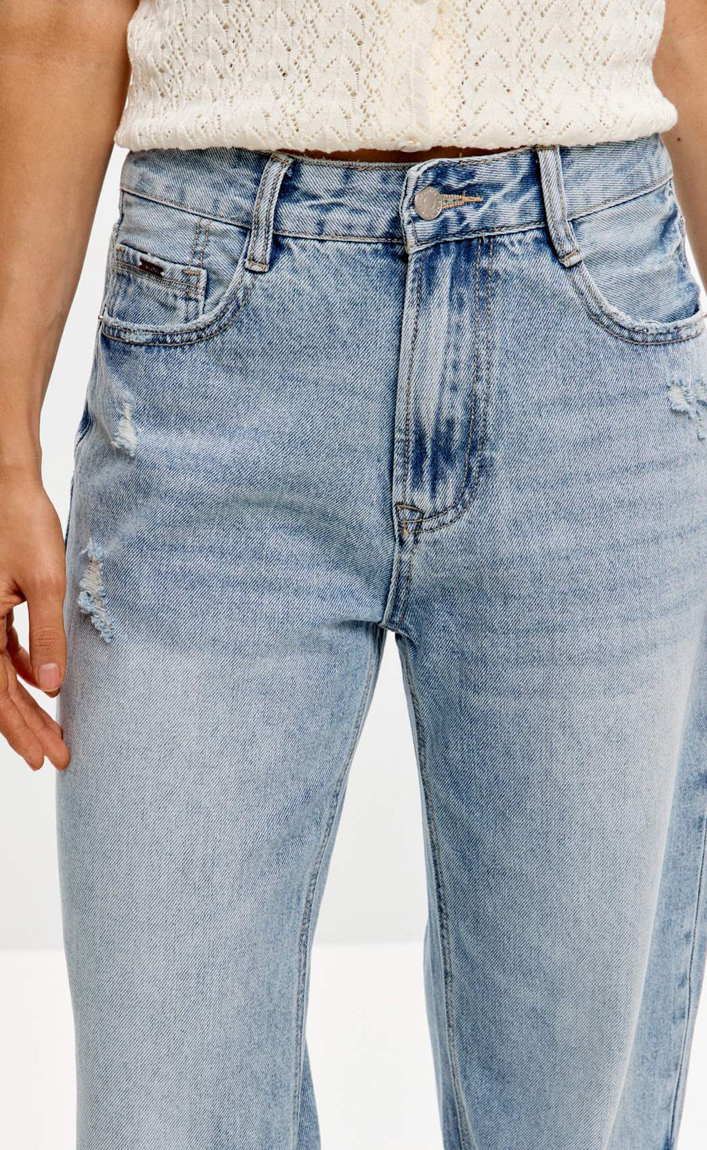 Джинсы F612-0153 l.blue