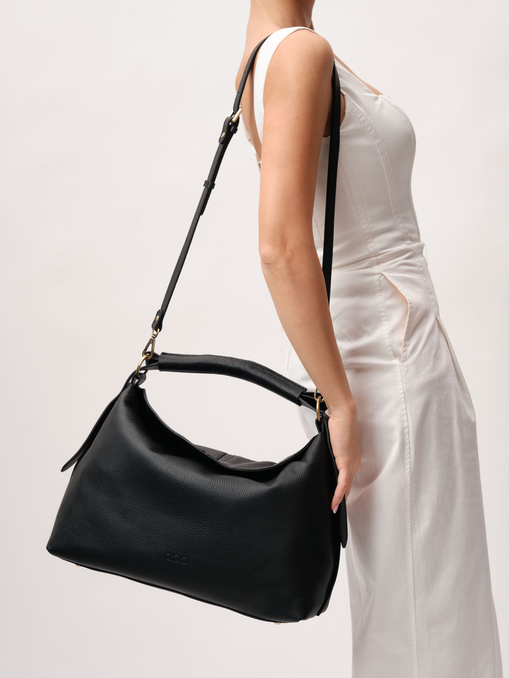 Кожаная сумка Andrea DBR 31374 черный фото 12