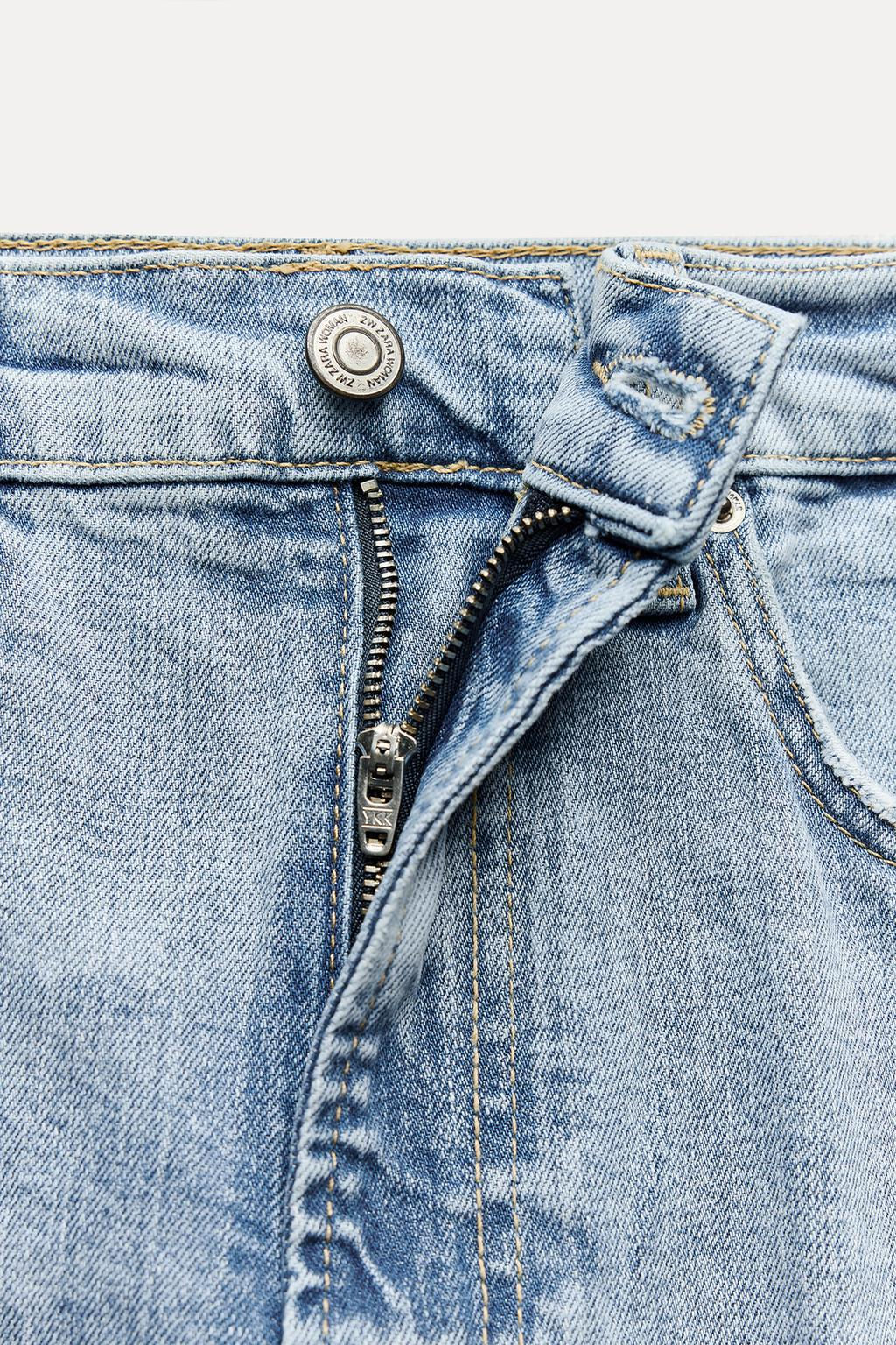 ZW COLLECTION BOOTCUT HIGH-WAIST CROPPED JEANS - Zara фото 10