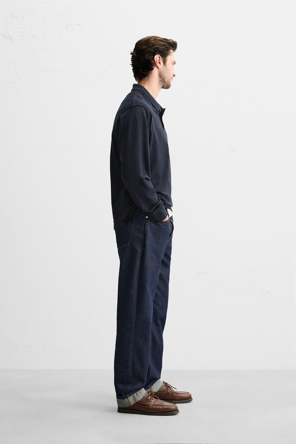 TEXTURED PIQUE POLO SHIRT - Zara фото 4