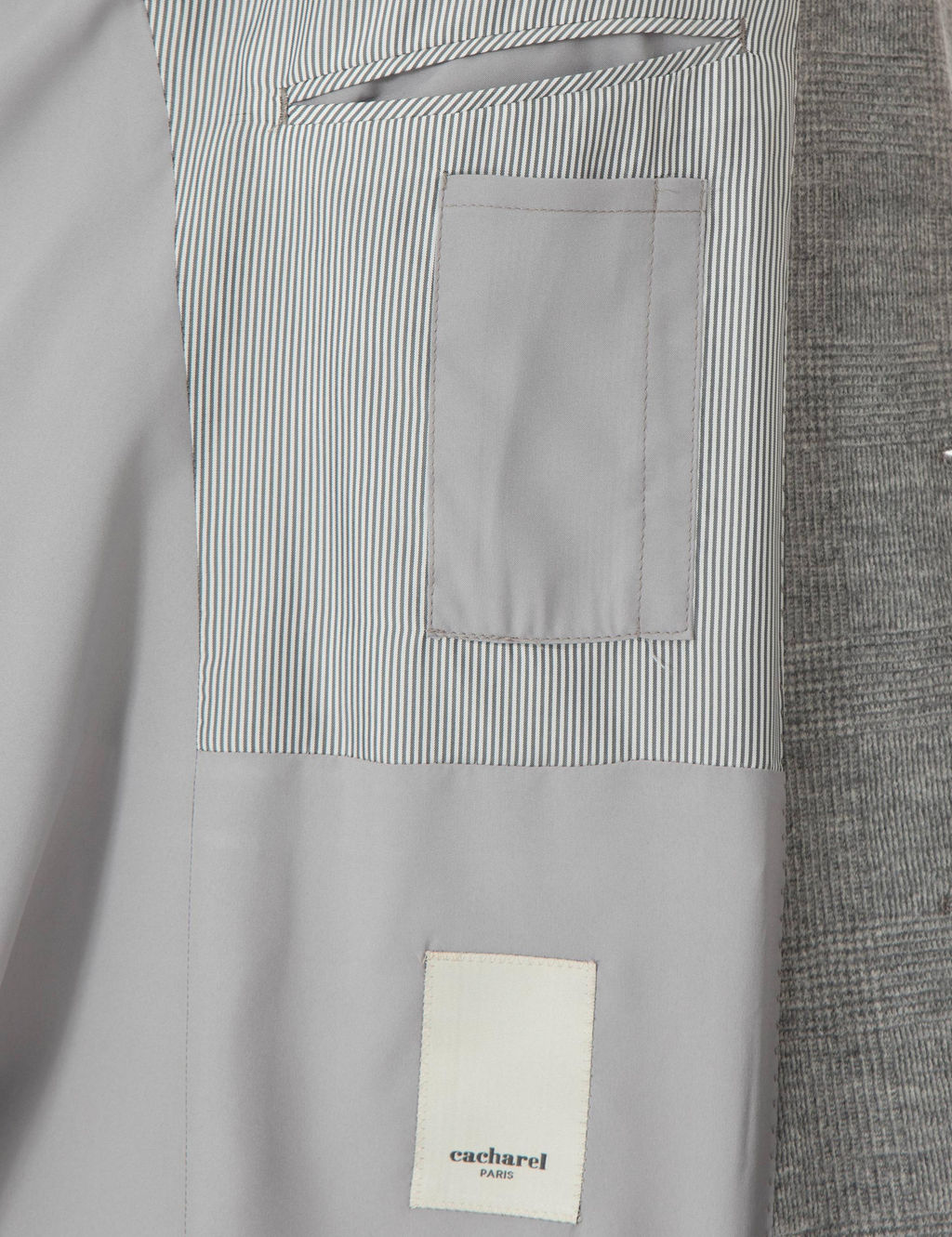 Светло-серый приталенный костюм - Cacharel фото 6