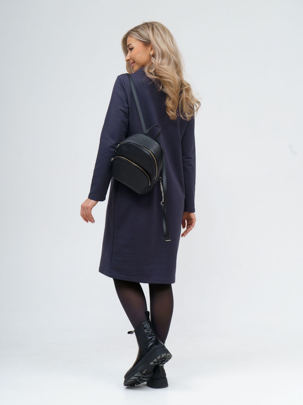 854 Платье "Серый"