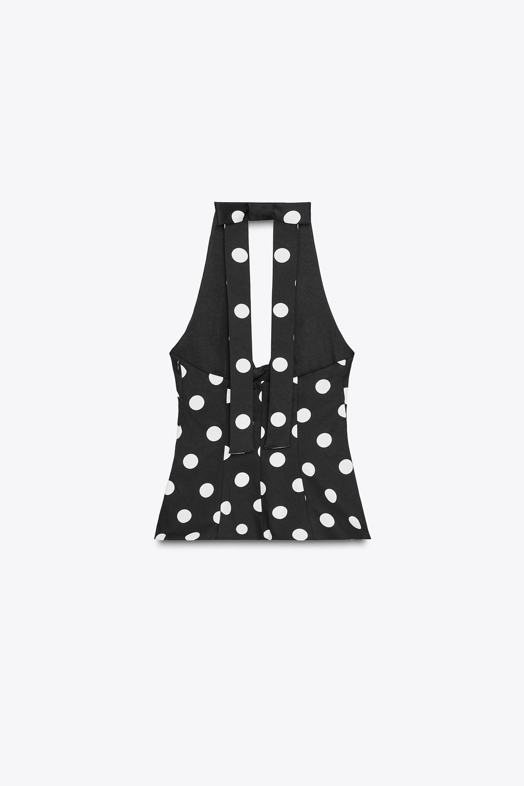 POLKA DOT HALTER TOP WITH BACK BOW - Zara фото 5