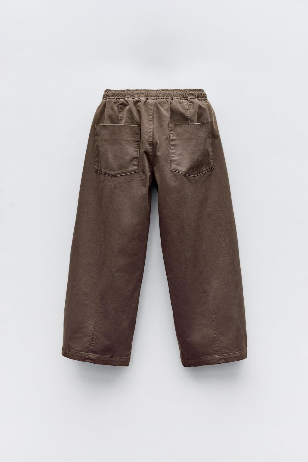 BALLOON FIT PLEATED TROUSERS - Zara фото 3