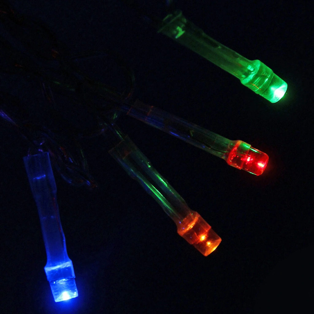 Гирлянда для улицы ЗАНАВЕС ш2* в1,5 м 320 ламп LED, прозрач.пров, 8 реж.,IP-54, Мультицвет (возможность соединения)