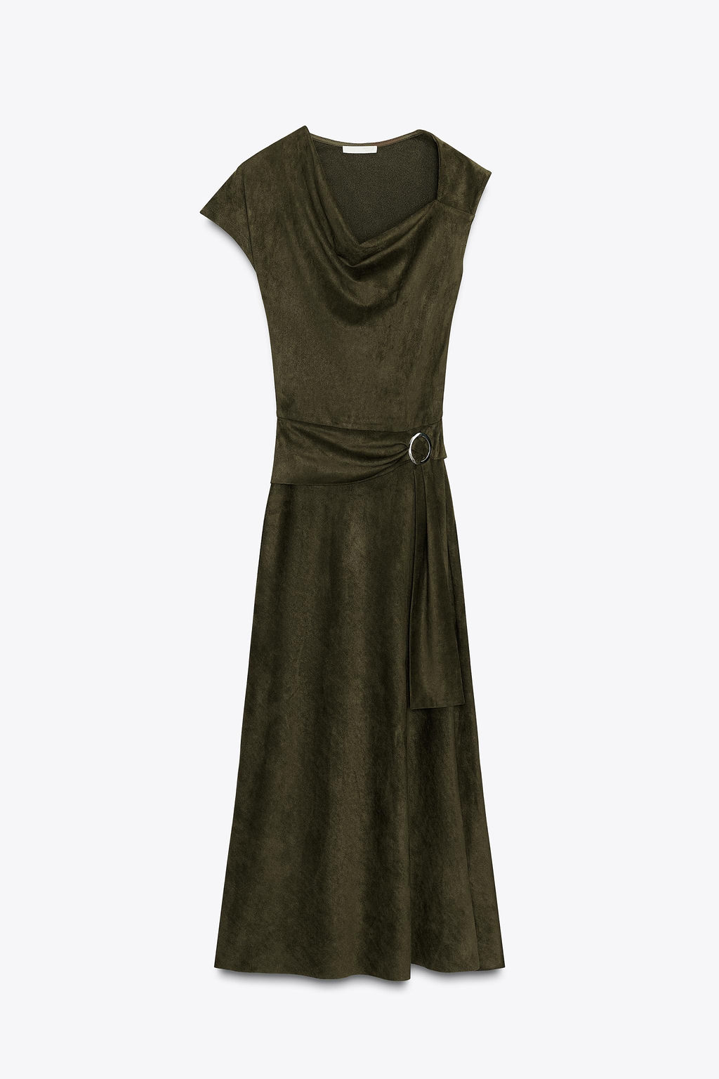 FAUX SUEDE ASYMMETRIC DRESS - Zara фото 4