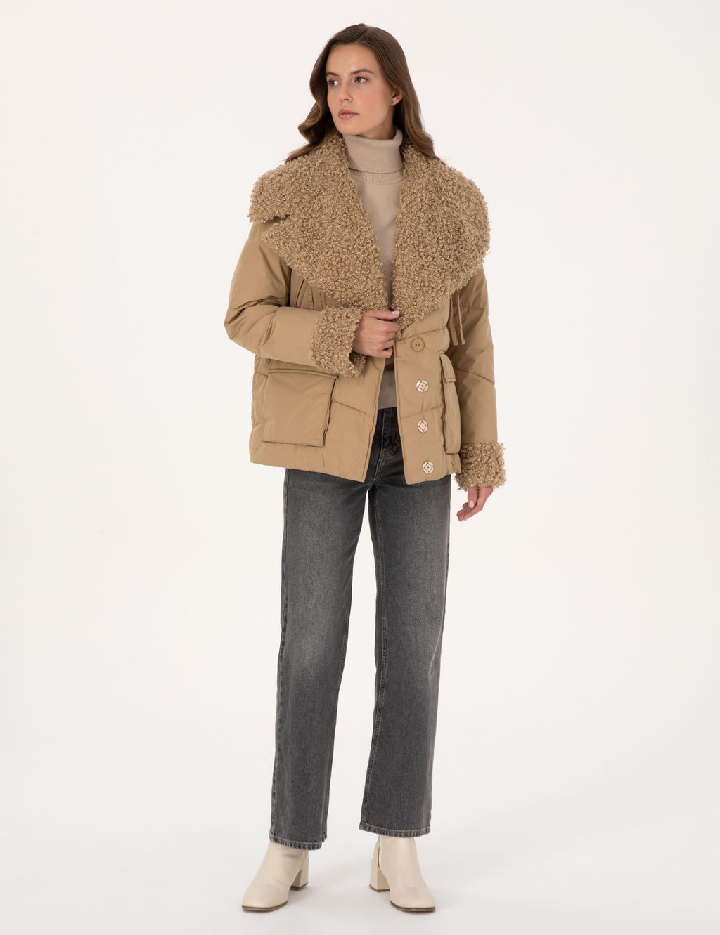 Bej Comfort Fit Mont - Pierre cardin фото 4