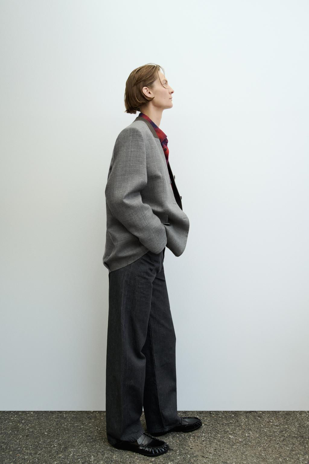 ZW COLLECTION STRAIGHT-LEG MID-RISE JEANS - Zara фото 14